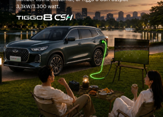 Chery Tiggo 8 CSH dengan fitur Vehicle to Load (V2L)